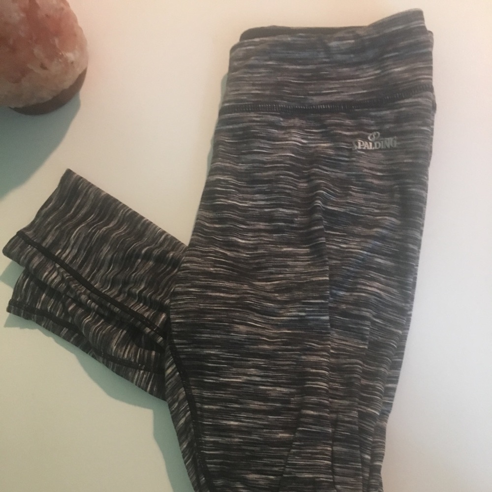 Spalding multi colored stirred workout leggings